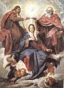 VELAZQUEZ, Diego Rodriguez de Silva y Virgin Mary wearing the coronet oil painting reproduction